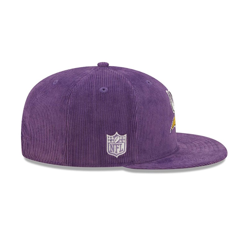 9fifty New Era Minnesota Vikings NFL Retro Cord Gorras Morados | MX0263145