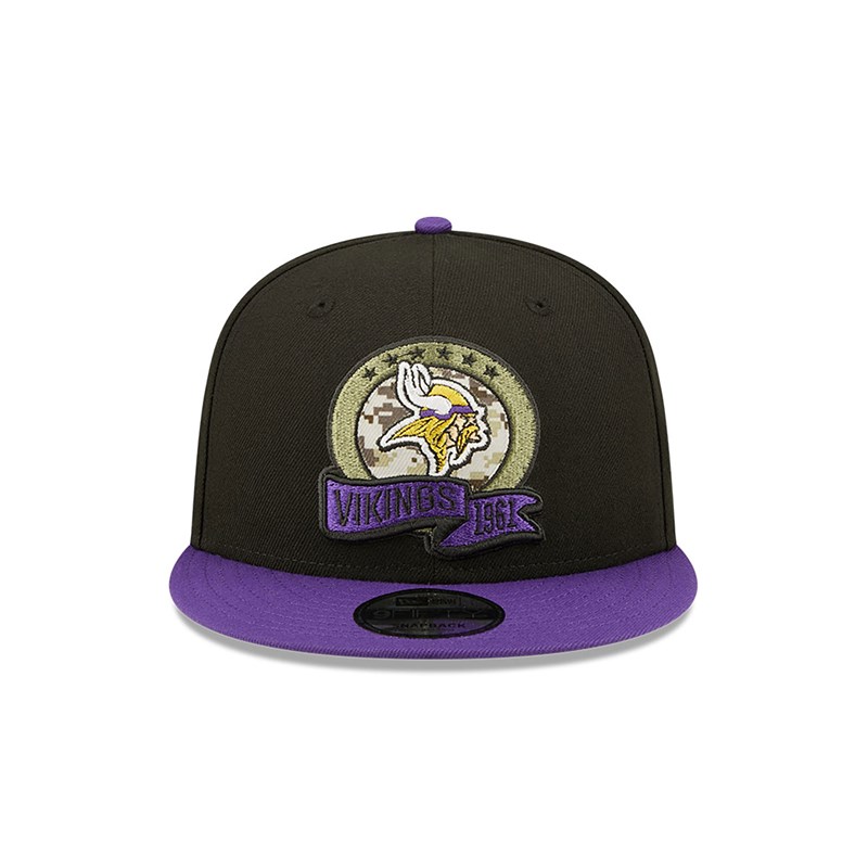 9fifty New Era Minnesota Vikings NFL Salute To Service Gorras Negros | XI8610279