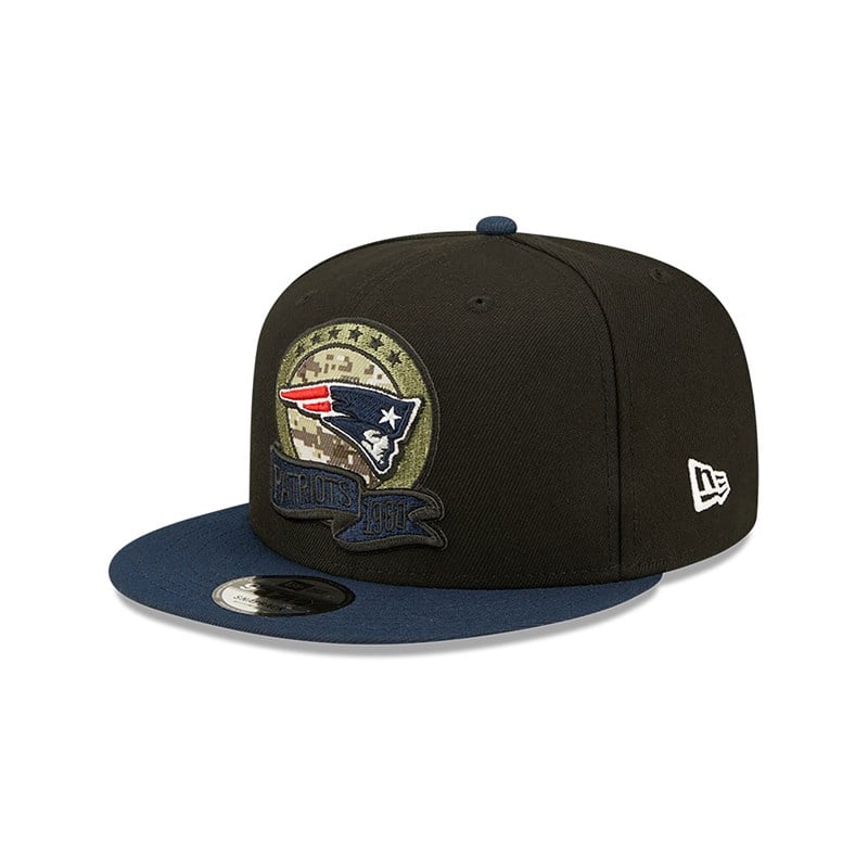 9fifty New Era New England Patriots NFL Salute To Service Gorras Negros | AR6294805