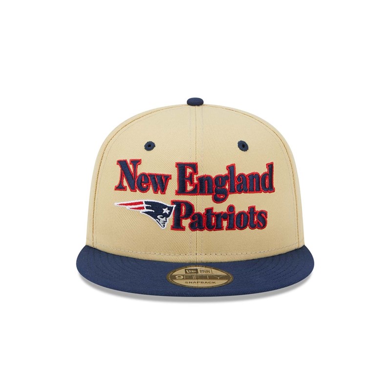 9fifty New Era New England Patriots NFL Retro Gorras Creme | NO8659724