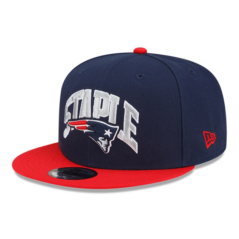 9fifty New Era New England Patriots X Staple Gorras Azules | FU5379640