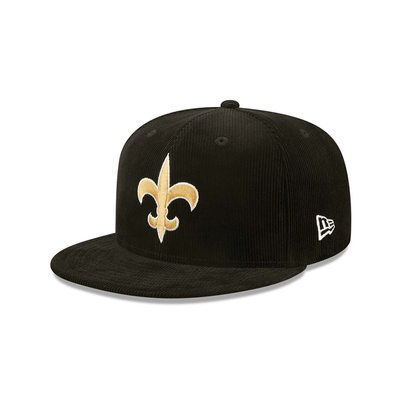 9fifty New Era New Orleans Saints NFL Retro Cord Gorras Negros | BX2984106