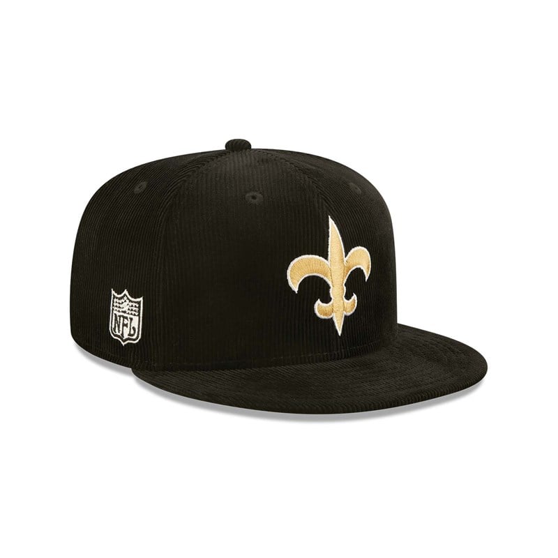 9fifty New Era New Orleans Saints NFL Retro Cord Gorras Negros | BX2984106