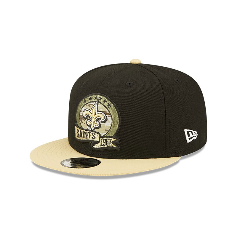 9fifty New Era New Orleans Saints NFL Salute To Service Gorras Negros | HY4257398