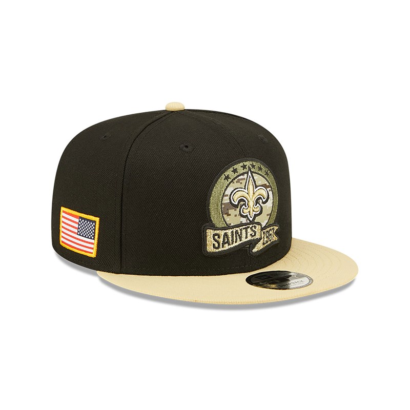 9fifty New Era New Orleans Saints NFL Salute To Service Gorras Negros | HY4257398