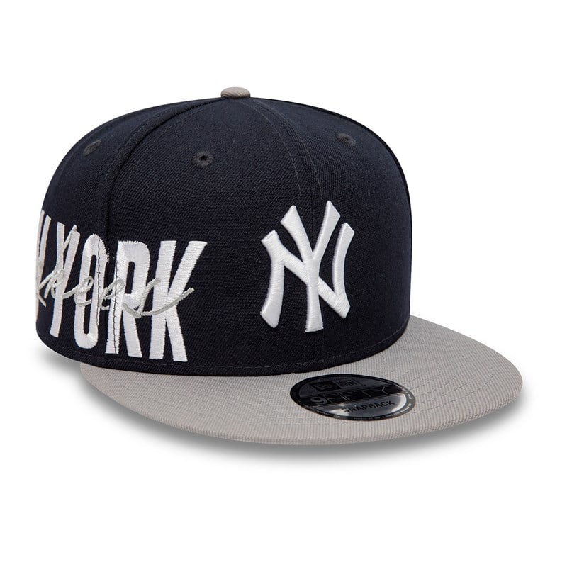 9fifty New Era New York Yankees Side Font Gorras Azules | LT4521067