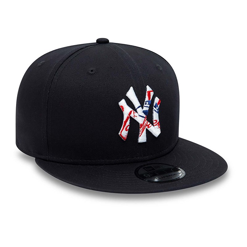 9fifty New Era New York Yankees Team Infill Logo Gorras Azules | JV6943801