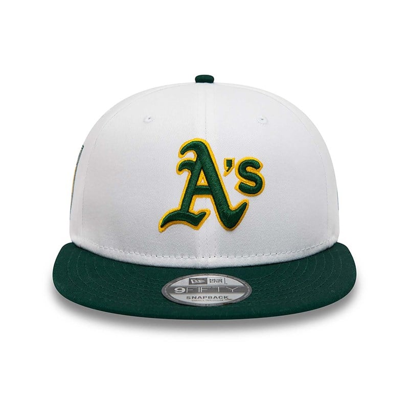 9fifty New Era Oakland Athletics Crown Patches Gorras Blancos | LH0962845