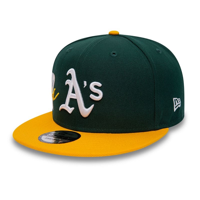 9fifty New Era Oakland Athletics Side Font Gorras Verdes | GV5098261