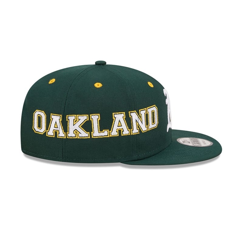 9fifty New Era Oakland Athletics Teamsplit Gorras Verdes | XI3961804