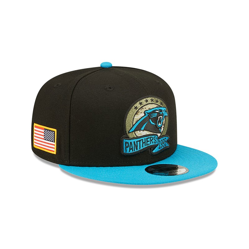 9fifty New Era Panthers NFL Salute To Service Gorras Negros | YD2807319