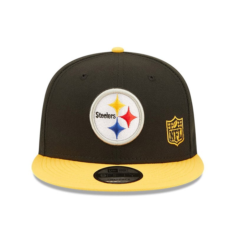 9fifty New Era Pittsburgh Steelers NFL Letter Arch Gorras Negros | YR9825317