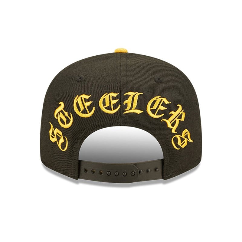 9fifty New Era Pittsburgh Steelers NFL Letter Arch Gorras Negros | YR9825317