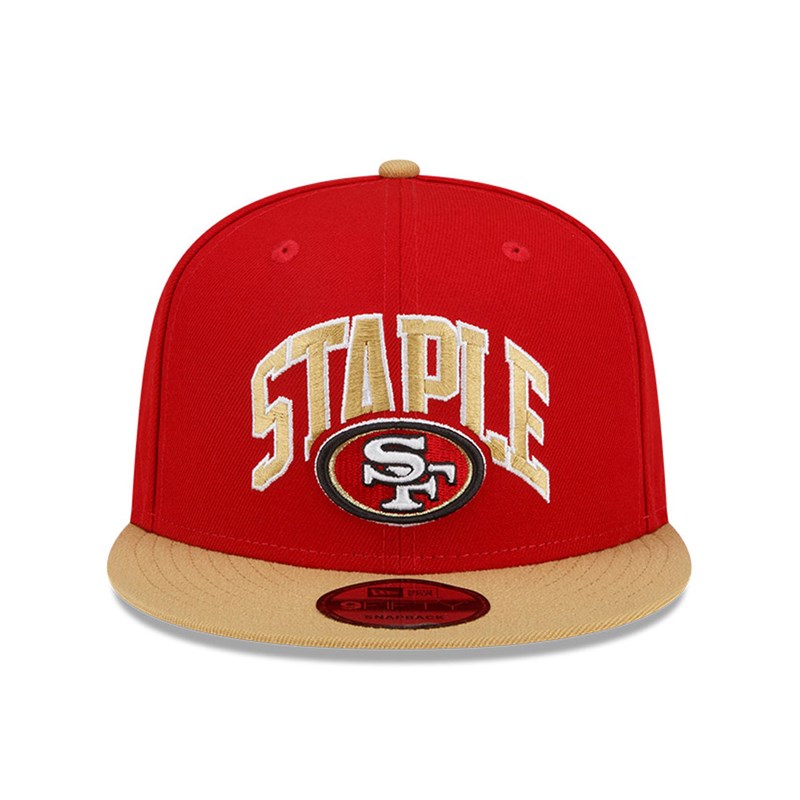 9fifty New Era San Francisco 49ers X Staple Gorras Rojos | WR5408197