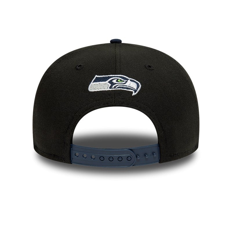 9fifty New Era Seattle Seahawks NFL Draft Gorras Negros | EL0293815