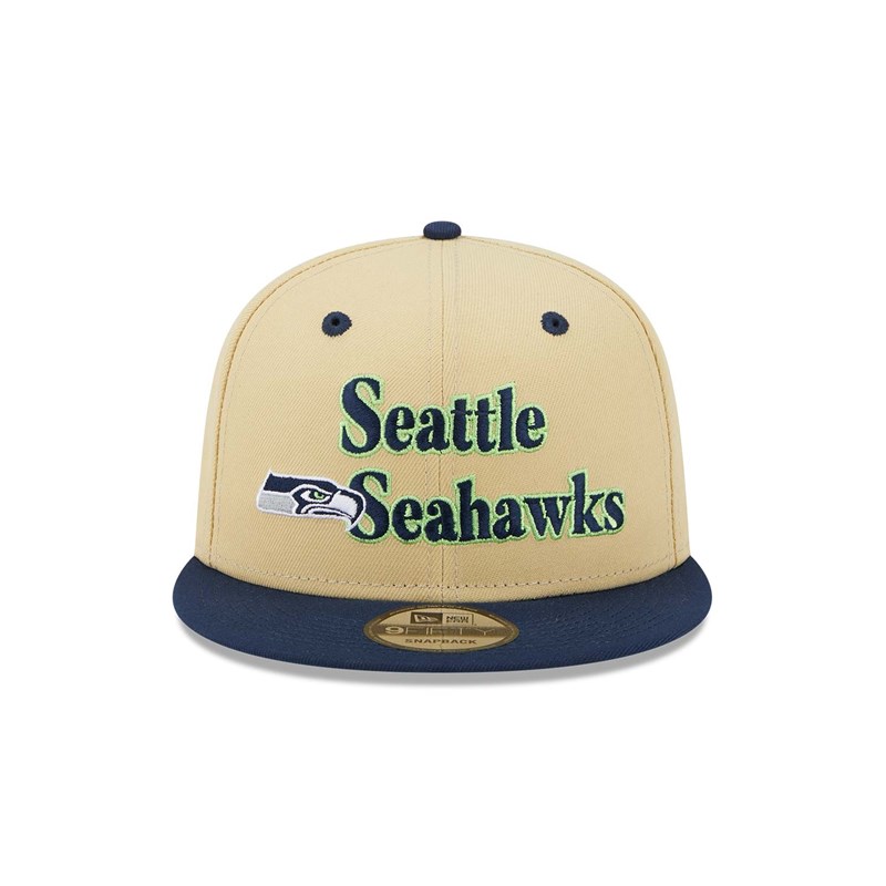 9fifty New Era Seattle Seahawks NFL Retro Gorras Creme | PJ4571802