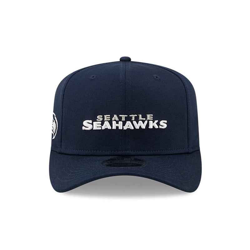 9fifty New Era Seattle Seahawks Wordmark Stretch Snap Gorras Azules | PN2358790