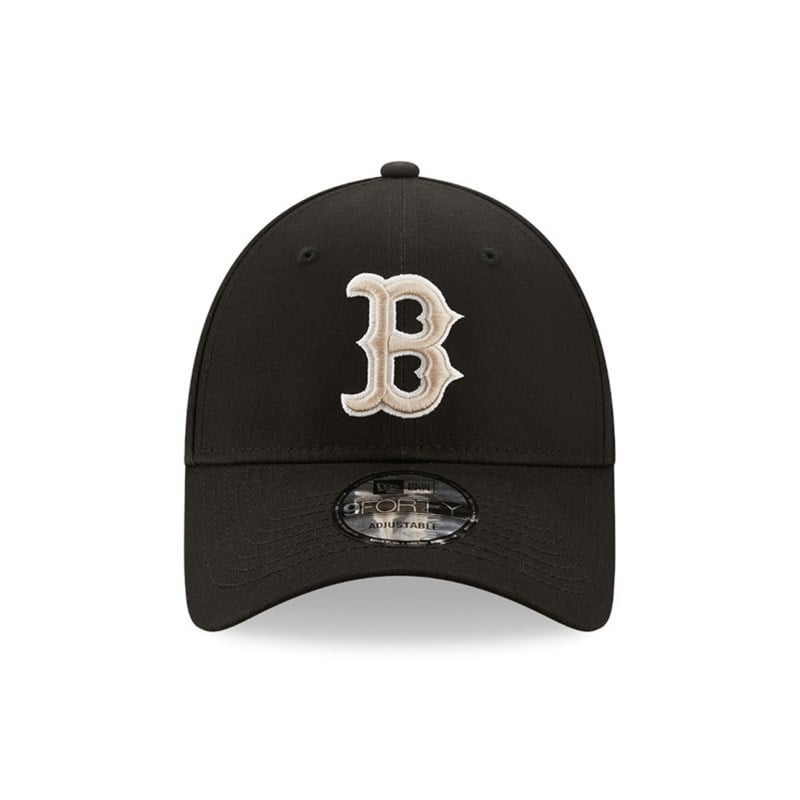 9forty New Era Boston Sox League Essential Adjustable Gorras Negros | NF4795183