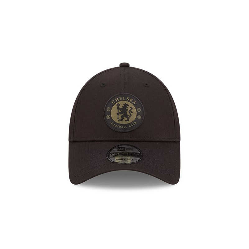 9forty New Era Chelsea Fc Lion Crest Adjustable Gorras Negros | QW4065872