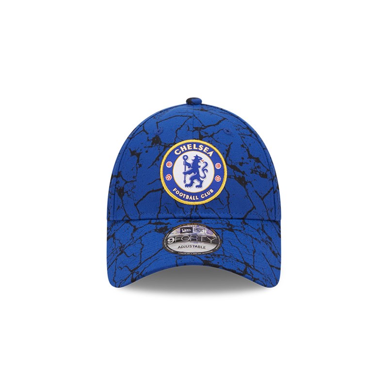 9forty New Era Chelsea Fc Lion Crest Marble Adjustable Gorras Azules | RV0658217