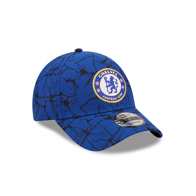 9forty New Era Chelsea Fc Lion Crest Marble Adjustable Gorras Azules | RV0658217