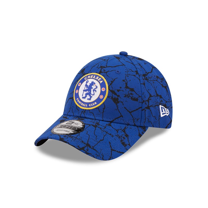 9forty New Era Chelsea Fc Lion Crest Marble Adjustable Gorras Azules | RV0658217