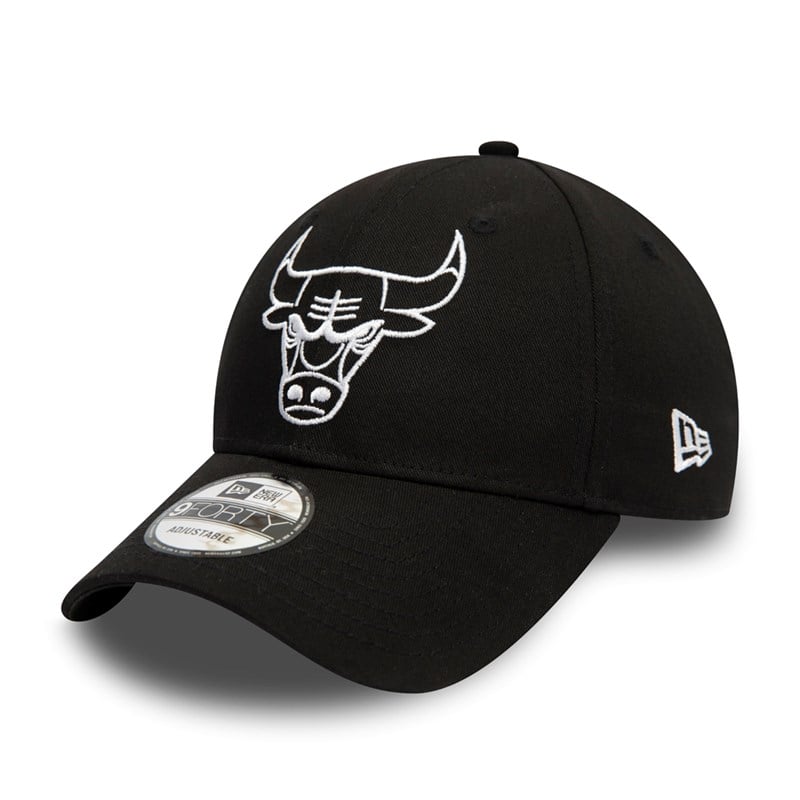 9forty New Era Chicago Bulls Essential Outline Gorras Negros | IW1629783