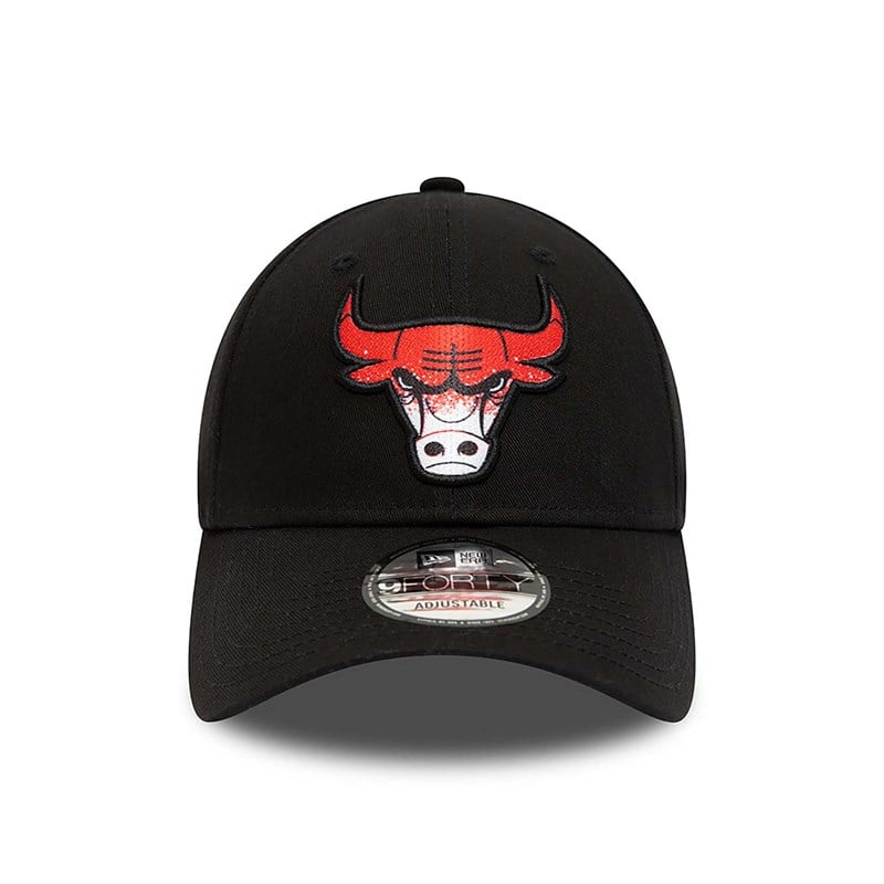 9forty New Era Chicago Bulls Gradient Infill Adjustable Gorras Negros | CM9318260