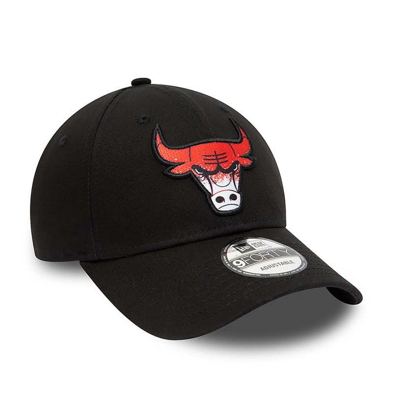 9forty New Era Chicago Bulls Gradient Infill Adjustable Gorras Negros | CM9318260