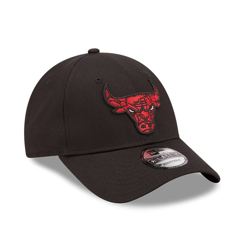 9forty New Era Chicago Bulls Marble Infill Adjustable Gorras Negros | JC0951263