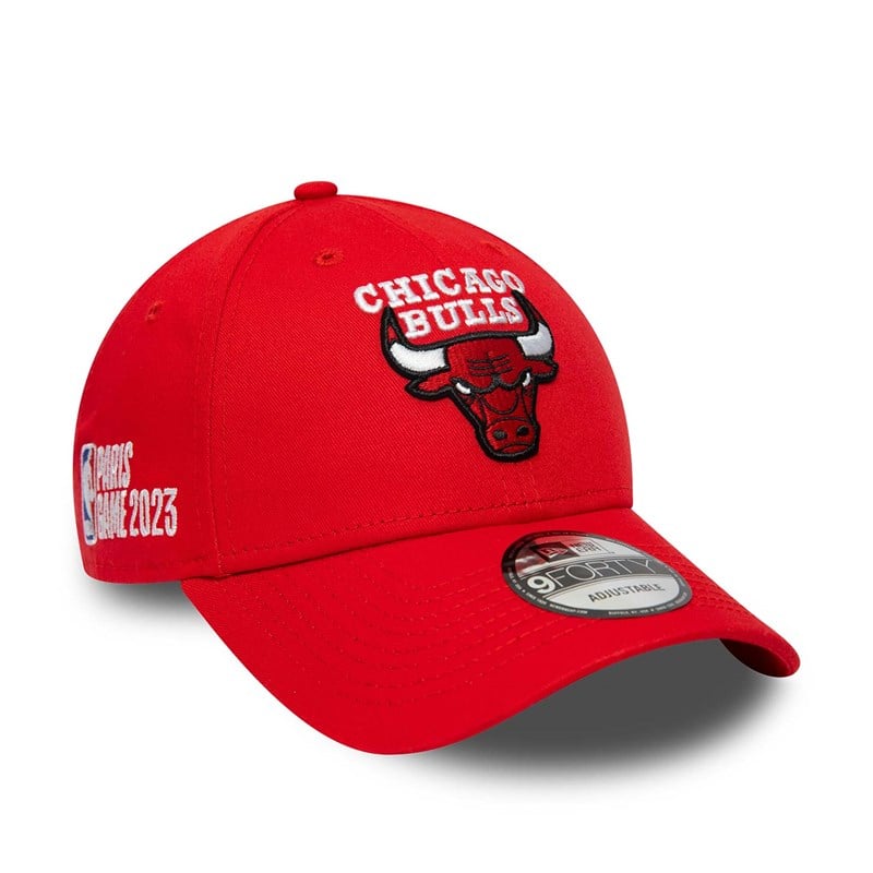 9forty New Era Chicago Bulls NBA Paris Games Adjustable Gorras Rojos | FJ8935071