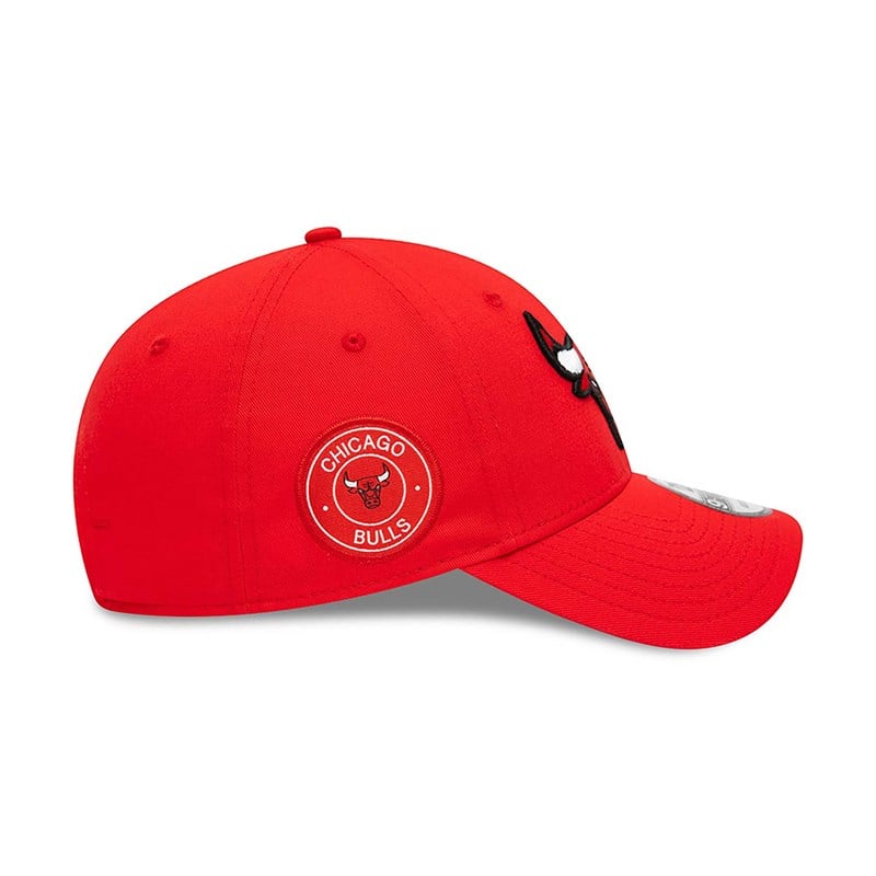 9forty New Era Chicago Bulls Team Side Patch Adjustable Gorras Rojos | MB4795601