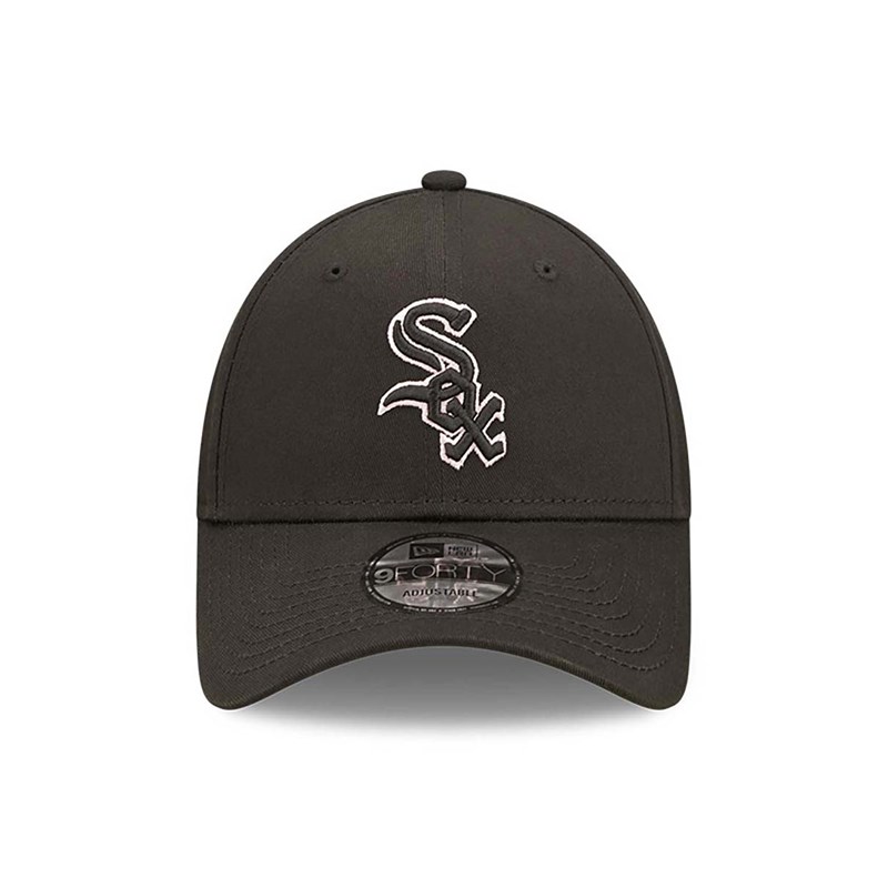 9forty New Era Chicago Sox Team Outline Adjustable Gorras Negros | VN2064893