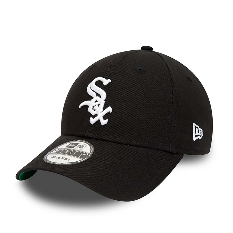 9forty New Era Chicago Sox Team Side Patch Adjustable Gorras Negros | MR1205639