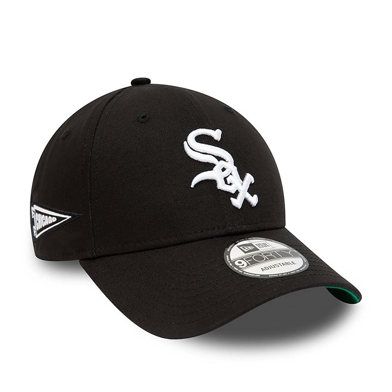 9forty New Era Chicago Sox Team Side Patch Adjustable Gorras Negros | MR1205639