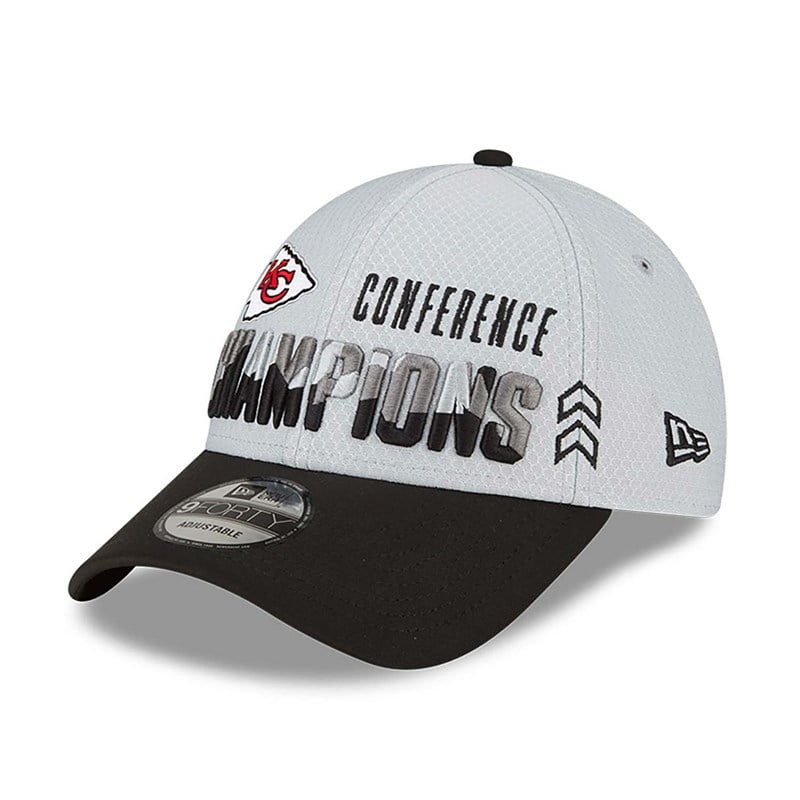 9forty New Era Kansas City Chiefs Conference Champions Adjustable Gorras Grises | FR1789420