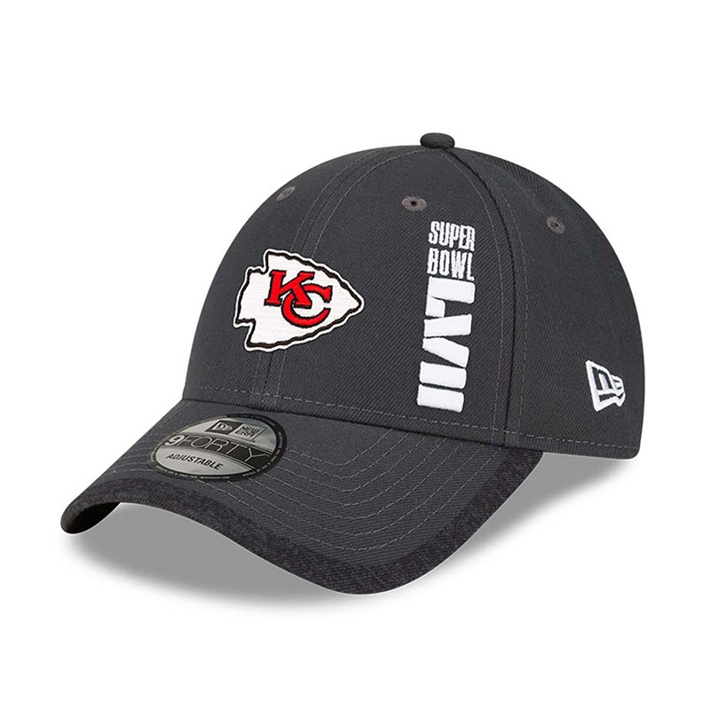 9forty New Era Kansas City Chiefs Super Bowl Lvii Opening Night Adjustable Gorras Grises | WJ6917480