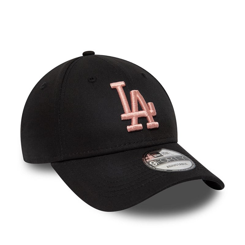 9forty New Era La Dodgers League Essential Adjustable Gorras Negros | ZS1352486