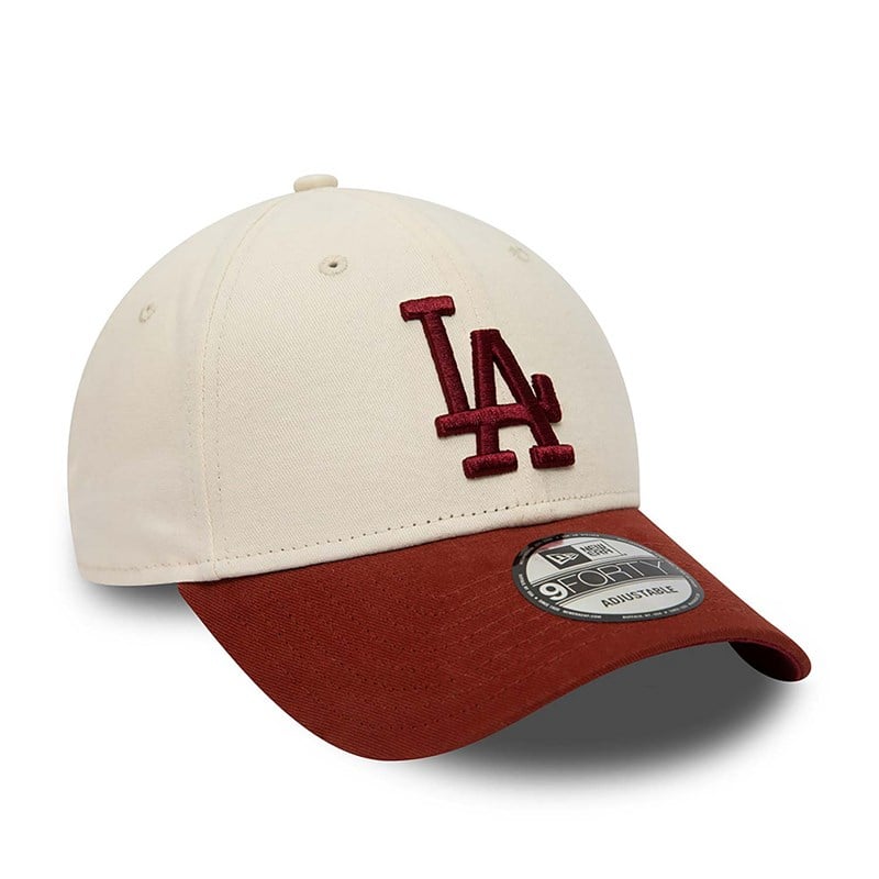 9forty New Era La Dodgers MLB Adjustable Gorras Creme | VA6154023