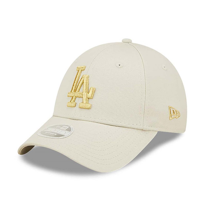 9forty New Era La Dodgers Womens Logo Adjustable Gorras Creme | JC3974580