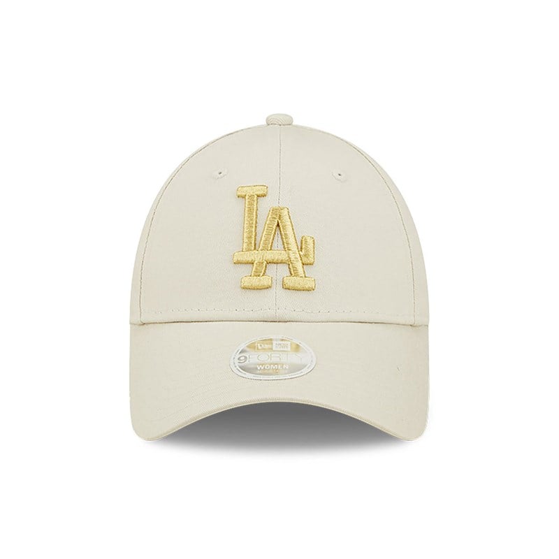 9forty New Era La Dodgers Womens Logo Adjustable Gorras Creme | JC3974580