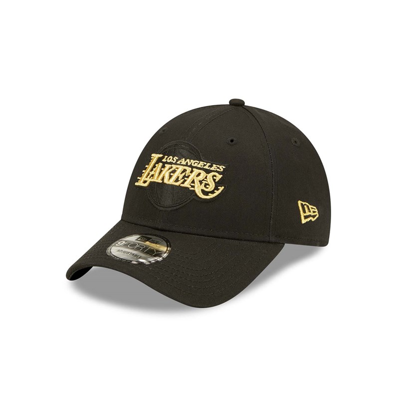 9forty New Era La Lakers Adjustable Gorras Negros | CZ5720318