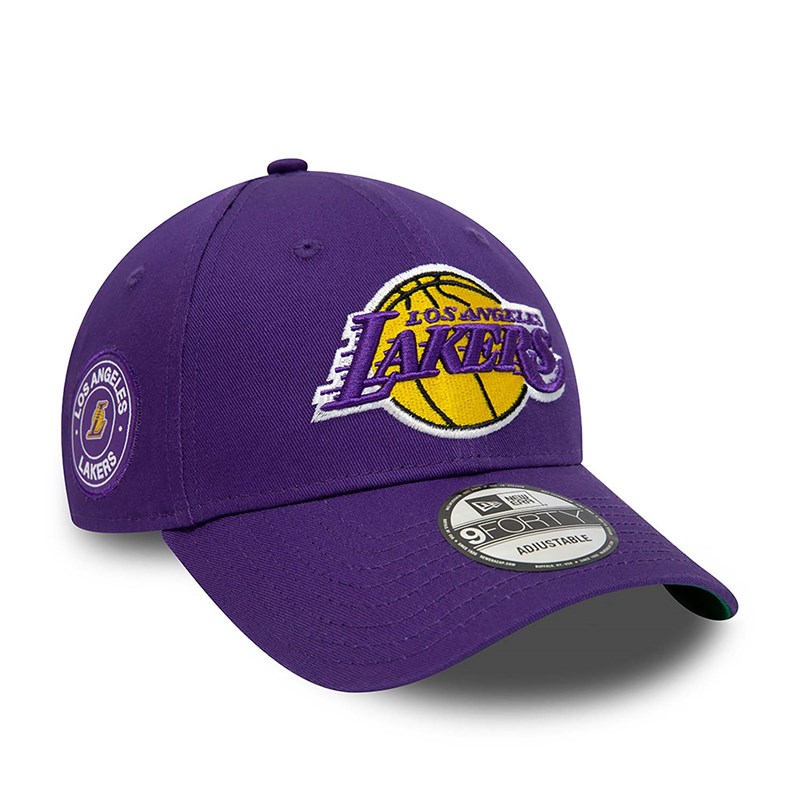 9forty New Era La Lakers Team Side Patch Adjustable Gorras Morados | GQ6805134