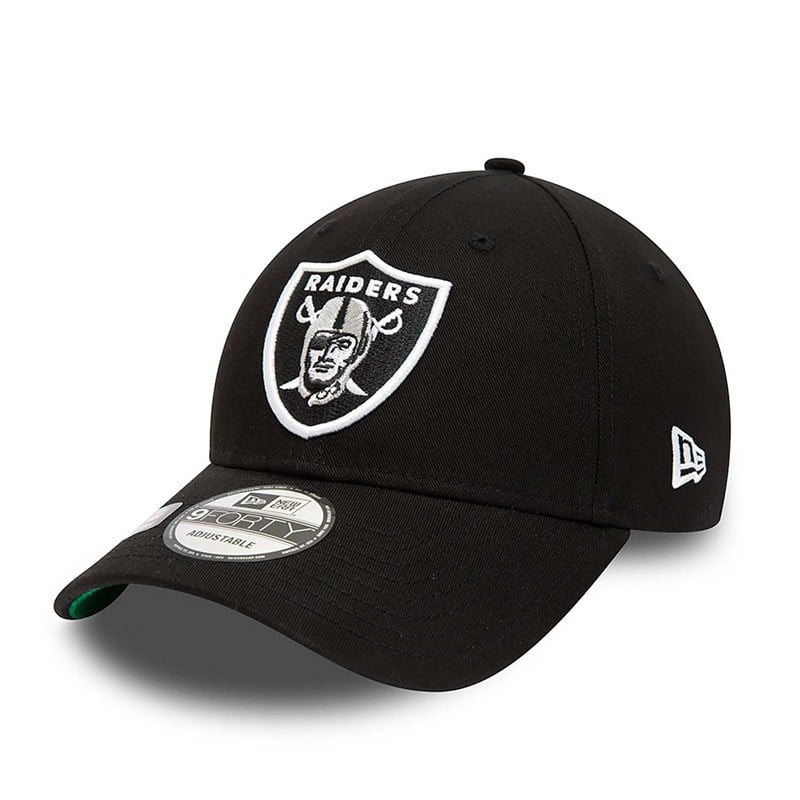 9forty New Era Las Vegas Raiders Team Side Patch Adjustable Gorras Negros | RJ3964812