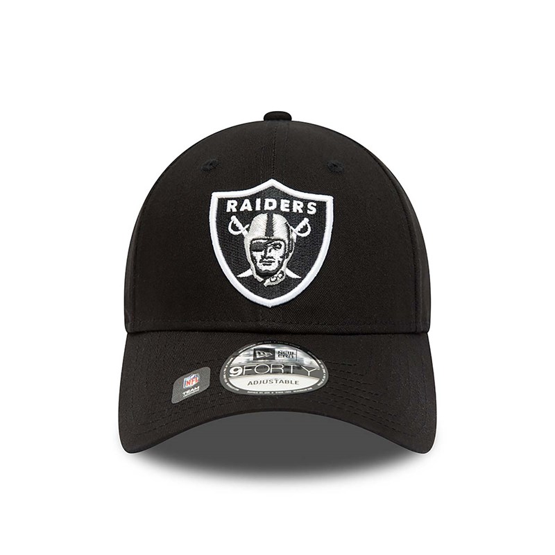 9forty New Era Las Vegas Raiders Team Side Patch Adjustable Gorras Negros | RJ3964812