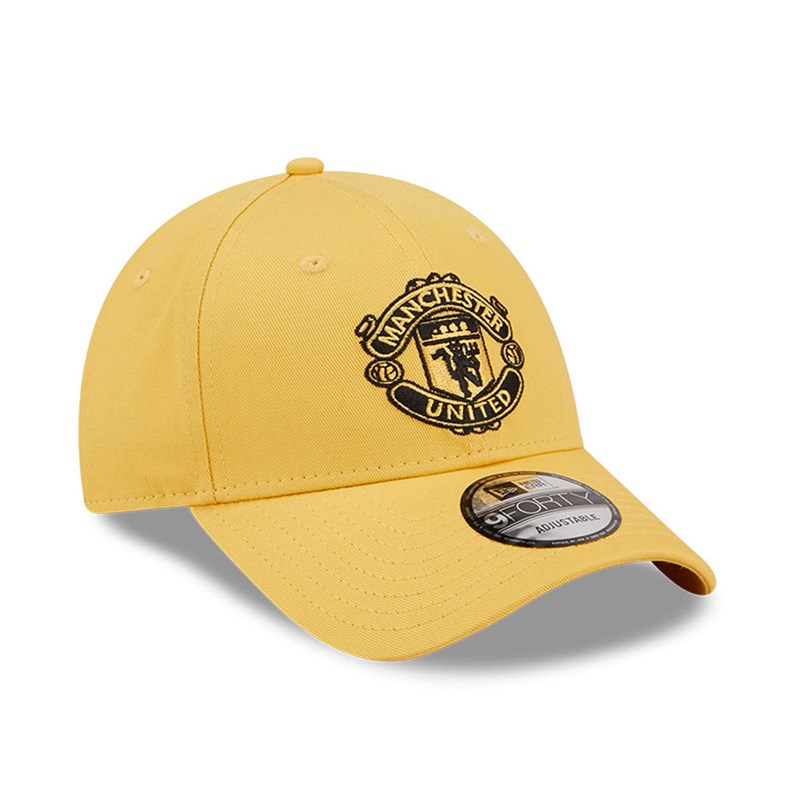 9forty New Era Manchester United Seasonal Adjustable Gorras Amarillos | ZQ7496152