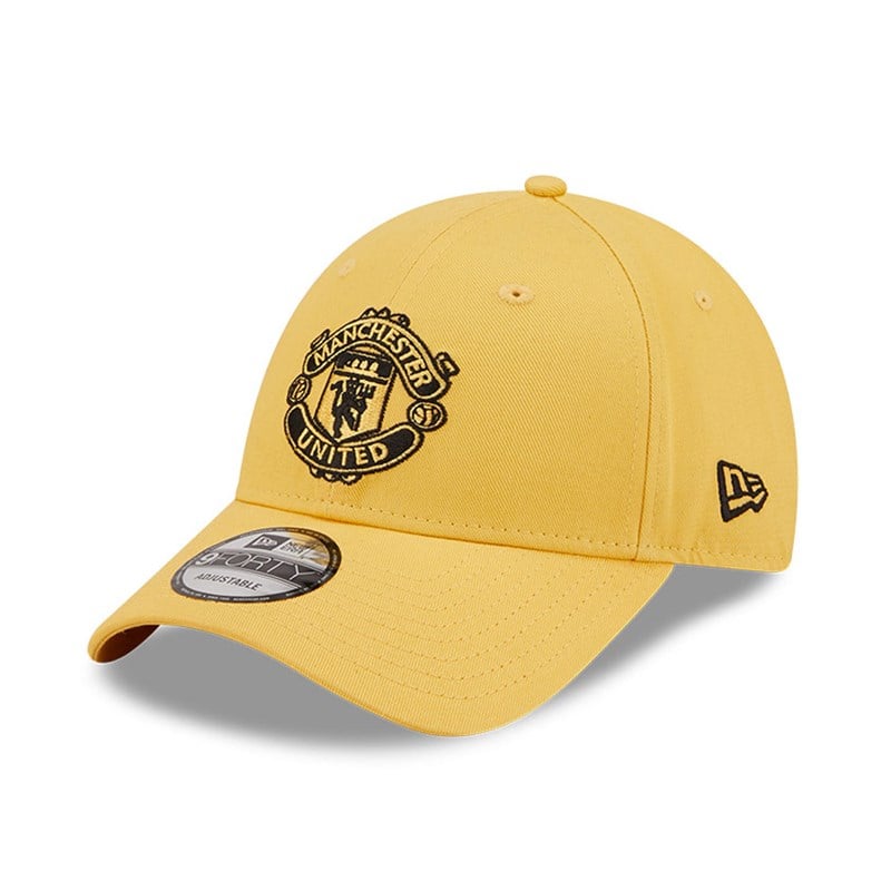 9forty New Era Manchester United Seasonal Adjustable Gorras Amarillos | ZQ7496152