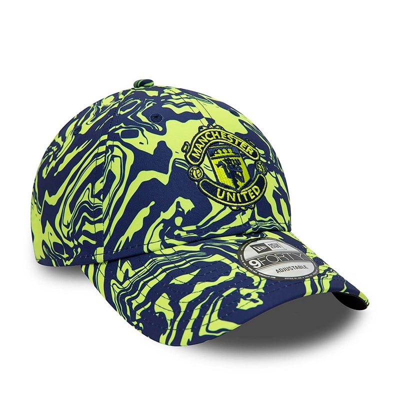 9forty New Era Manchetser United Fc All Over Print Adjustable Gorras Azules | ZV5026481