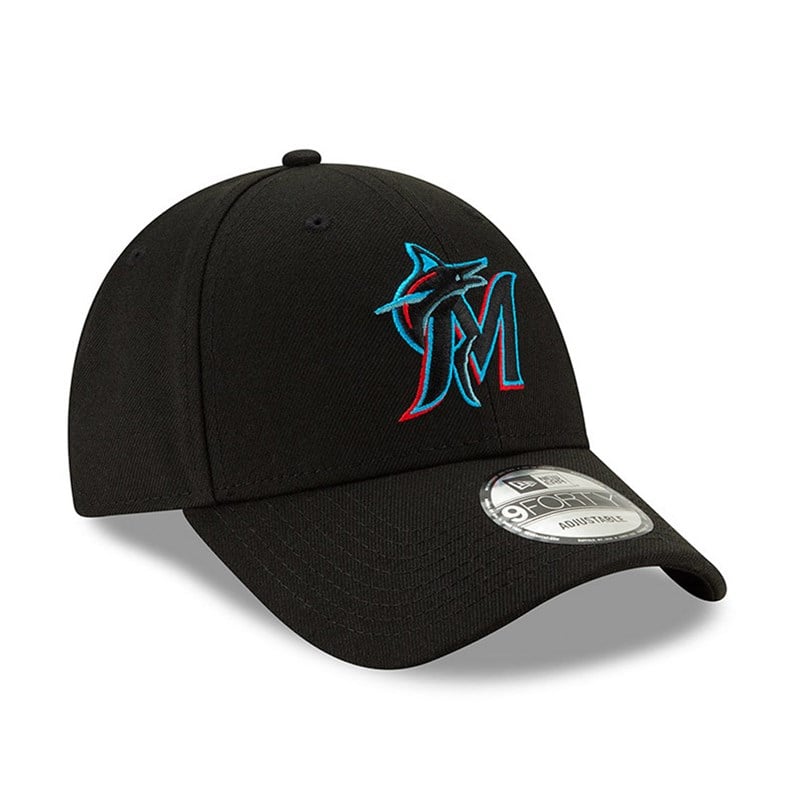 9forty New Era Miami Marlins League Gorras Negros | UF6134798