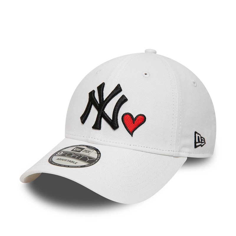 9forty New Era New York Yankees Heart Pack Adjustable Gorras Blancos | UM8592407